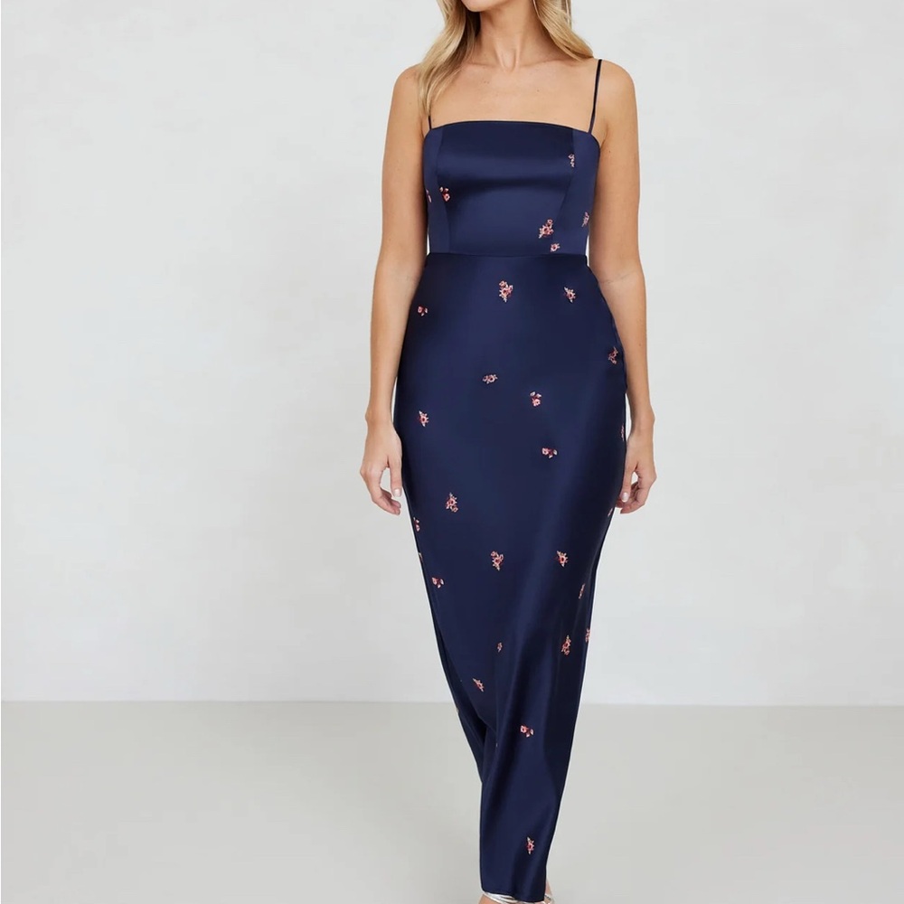 Park & Fifth Maxine Maxi Dress Navy Bouquet